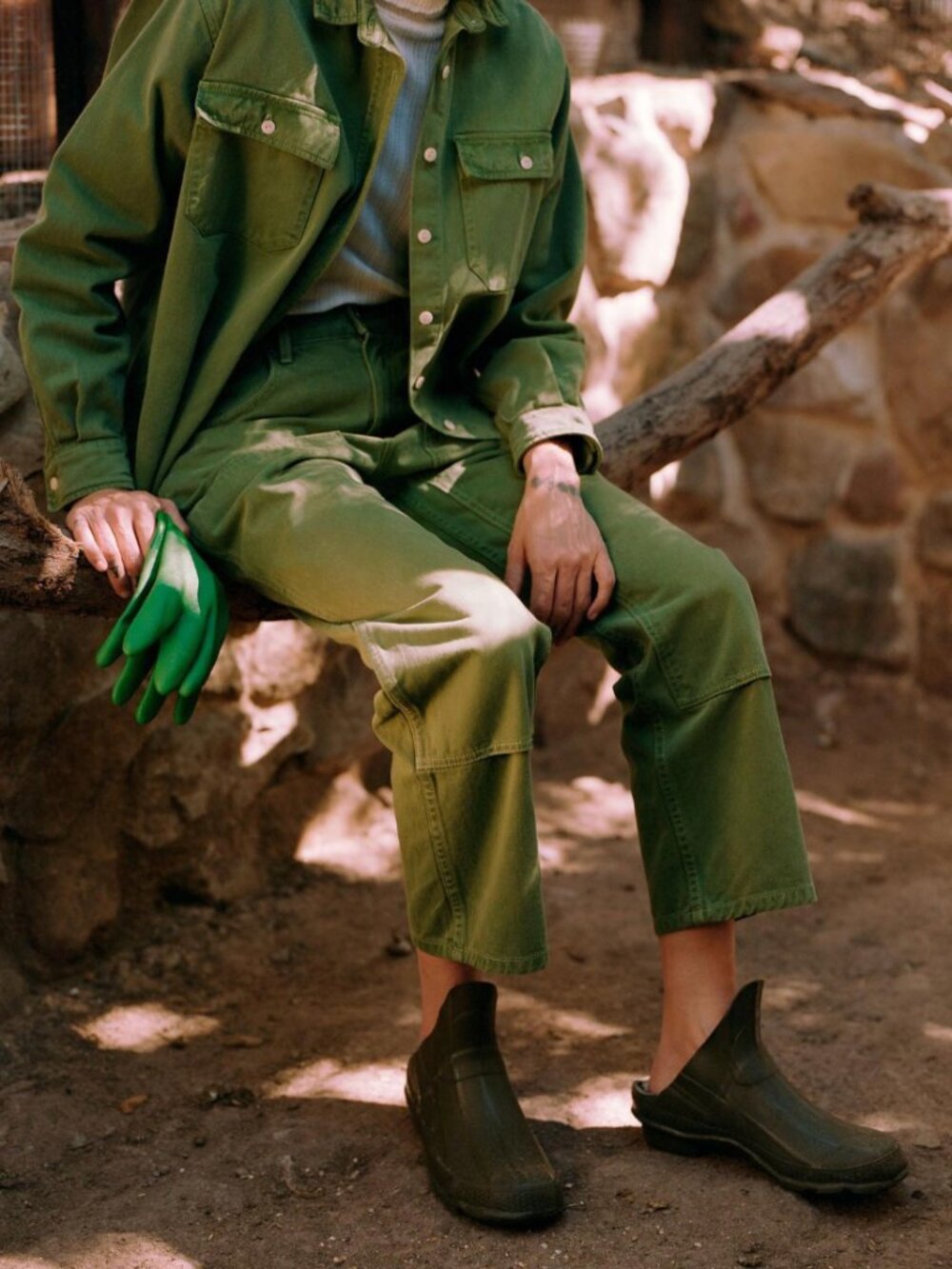 Rudy Jude green bean utility pants